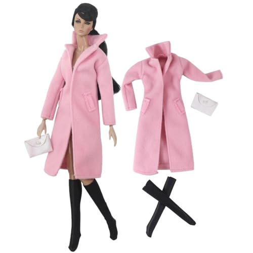 Codulu Puppenkleidung für 11,5 Zoll America Doll 30 cm Mädchenpuppe-Lange Mäntel, Kleider, Stiefel, Hüte, lässige Winter-Outfits, Kostüm für 1/6 BJD Puppe, Kinderspielzeug-3-teilig/Set-#G Codulu Puppenkleidung für 11,5 Zoll America Doll 30 cm Mädchenpuppe-Lange Mäntel, Kleider, Stiefel, Hüte, lässige Winter-Outfits, Kostüm für 1/6 BJD Puppe, Kinderspielzeug-3-teilig/Set-#G von Codulu
