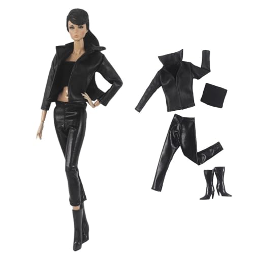 Codulu Puppenkleidung für 11,5 Zoll America Doll 30 cm Mädchenpuppe-Mäntel, Oberteile, Röcke, Schuhe, Tasche, lässige Outfits, Kostüm für 1/6 BJD Puppe, Kinderspielzeug, 4-teilig/Set,#A Codulu Puppenkleidung für 11,5 Zoll America Doll 30 cm Mädchenpuppe-Mäntel, Oberteile, Röcke, Schuhe, Tasche, lässige Outfits, Kostüm für 1/6 BJD Puppe, Kinderspielzeug, 4-teilig/Set,#A von Codulu