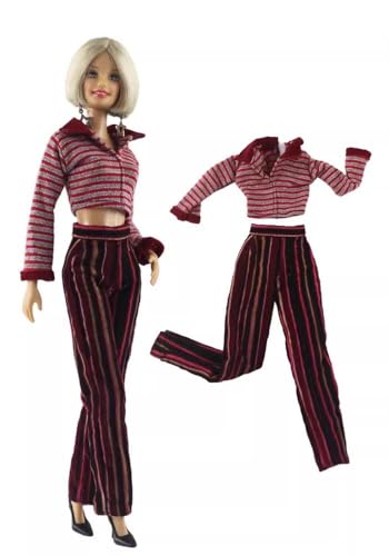 Codulu Puppenkleidung für 11,5 Zoll America Doll 30cm Mädchenpuppe-Hosen, Jacke, Oberteile, lässige Outfits, Kostüm für 1/6 BJD Puppe, Kinderspielzeug-1 Set-#B Codulu Puppenkleidung für 11,5 Zoll America Doll 30cm Mädchenpuppe-Hosen, Jacke, Oberteile, lässige Outfits, Kostüm für 1/6 BJD Puppe, Kinderspielzeug-1 Set-#B von Codulu