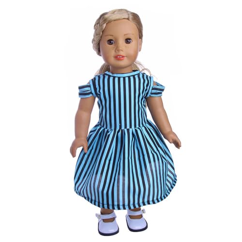 Codulu Puppenkleidung für 18-Zoll-American Doll-Blumen-T-Shirt, Shorts, Rock, Sommer-Outfits, Accessoires für 43-46 cm große Mädchenpuppen-Babypuppen-1 Set-D Codulu Puppenkleidung für 18-Zoll-American Doll-Blumen-T-Shirt, Shorts, Rock, Sommer-Outfits, Accessoires für 43-46 cm große Mädchenpuppen-Babypuppen-1 Set-D von Codulu