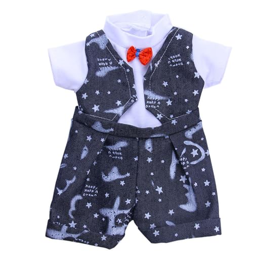Codulu Puppenkleidung für 18-Zoll-American Doll-Jeansanzug, Sommer-Outfits, Zubehör für 43–46 cm große Mädchenpuppen, Babypuppen, 1 Set Codulu Puppenkleidung für 18-Zoll-American Doll-Jeansanzug, Sommer-Outfits, Zubehör für 43–46 cm große Mädchenpuppen, Babypuppen, 1 Set von Codulu