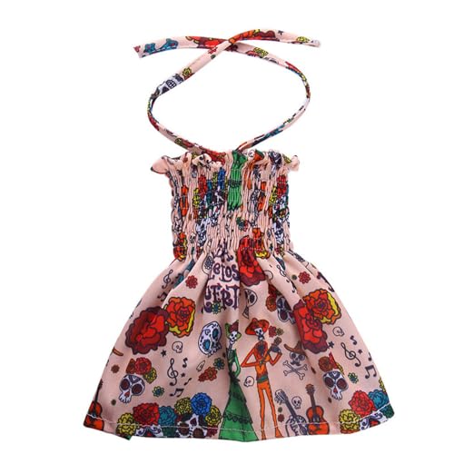 Codulu Puppenkleidung für 18-Zoll-American Doll-Skelett-Blumenrock-Sommer-Outfits-Accessoires für 43-46 cm große Mädchenpuppen-Babypuppen-1-teilig/Set Codulu Puppenkleidung für 18-Zoll-American Doll-Skelett-Blumenrock-Sommer-Outfits-Accessoires für 43-46 cm große Mädchenpuppen-Babypuppen-1-teilig/Set von Codulu