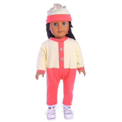 Codulu Puppenkleidung für 18-Zoll-American Doll-T-Shirt, Shorts, Rock, Overall, Sommer-Outfits, Accessoires für 43-46 cm große Mädchenpuppen, Babypuppen, 1 Set, E Codulu Puppenkleidung für 18-Zoll-American Doll-T-Shirt, Shorts, Rock, Overall, Sommer-Outfits, Accessoires für 43-46 cm große Mädchenpuppen, Babypuppen, 1 Set, E von Codulu