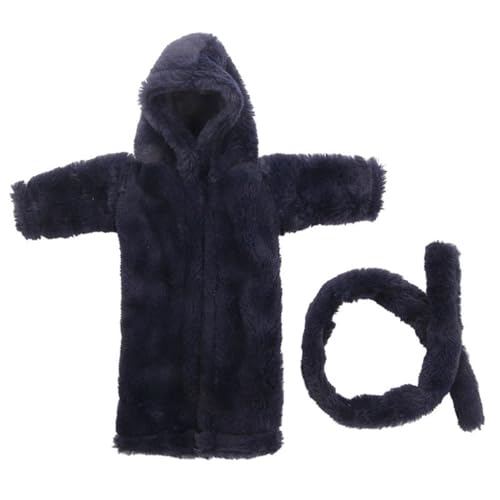 Codulu Puppenkleidung für 18-Zoll-American Dolls, Winter-Nachthemd aus Plüsch, Outfits, Zubehör für 43–46 cm große Mädchenpuppen, Babypuppen, 1 Stück, Schwarz Codulu Puppenkleidung für 18-Zoll-American Dolls, Winter-Nachthemd aus Plüsch, Outfits, Zubehör für 43–46 cm große Mädchenpuppen, Babypuppen, 1 Stück, Schwarz von Codulu