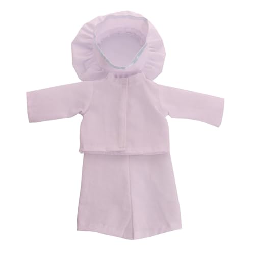 Codulu Puppenkleidung für 18-Zoll-amerikanische Puppen, Kochuniform, Outfits, Zubehör für 43-46 cm große Mädchenpuppen, Babypuppen, 3-teilig/Set, B Codulu Puppenkleidung für 18-Zoll-amerikanische Puppen, Kochuniform, Outfits, Zubehör für 43-46 cm große Mädchenpuppen, Babypuppen, 3-teilig/Set, B von Codulu