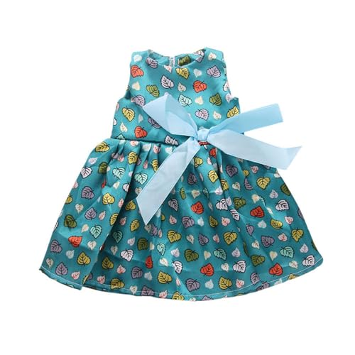 Codulu Puppenkleidung für 18-Zoll-amerikanische Puppen, Prinzessinnenkleid mit Schleife, Sommer-Outfits, Zubehör für 43–46 cm große Mädchenpuppen, Babypuppen, 1 Stück, Grün Codulu Puppenkleidung für 18-Zoll-amerikanische Puppen, Prinzessinnenkleid mit Schleife, Sommer-Outfits, Zubehör für 43–46 cm große Mädchenpuppen, Babypuppen, 1 Stück, Grün von Codulu