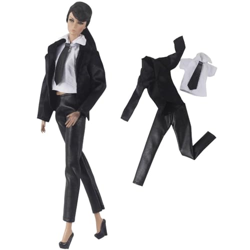 Codulu Puppenkleidung für 29,2 cm große Amerika-Puppe, 30 cm, Lederjacke, Oberschuhe, lässige Outfits, Kostüm für 1/6 BJD-Puppe, Kinderspielzeug, 3 Stück/Set-#E Codulu Puppenkleidung für 29,2 cm große Amerika-Puppe, 30 cm, Lederjacke, Oberschuhe, lässige Outfits, Kostüm für 1/6 BJD-Puppe, Kinderspielzeug, 3 Stück/Set-#E von Codulu
