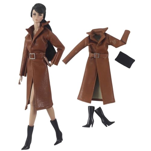 Codulu Puppenkleidung für 29,2 cm große Amerika-Puppe, 30 cm, Lederjacke, Oberschuhe, lässige Outfits, Kostüm für 1/6 BJD-Puppe, Kinderspielzeug, 3 Stück/Set-#G Codulu Puppenkleidung für 29,2 cm große Amerika-Puppe, 30 cm, Lederjacke, Oberschuhe, lässige Outfits, Kostüm für 1/6 BJD-Puppe, Kinderspielzeug, 3 Stück/Set-#G von Codulu
