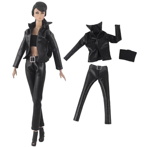 Codulu Puppenkleidung für 29,2 cm große Amerika-Puppe, 30 cm, Lederjacke, Oberschuhe, lässige Outfits, Kostüm für 1/6 BJD-Puppe, Kinderspielzeug, 3 Stück/Set-#I Codulu Puppenkleidung für 29,2 cm große Amerika-Puppe, 30 cm, Lederjacke, Oberschuhe, lässige Outfits, Kostüm für 1/6 BJD-Puppe, Kinderspielzeug, 3 Stück/Set-#I von Codulu
