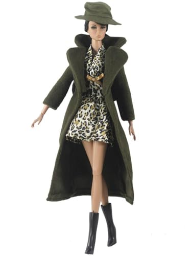 Codulu Puppenkleidung für 29,2 cm große Amerika-Puppe, 30 cm, Mädchen, Puppe, Winter, lässige Outfits, Mantel, Kleid, Hut, Kostüm, Zubehör für 1/6 BJD-Puppe, Kinderspielzeug, #F Codulu Puppenkleidung für 29,2 cm große Amerika-Puppe, 30 cm, Mädchen, Puppe, Winter, lässige Outfits, Mantel, Kleid, Hut, Kostüm, Zubehör für 1/6 BJD-Puppe, Kinderspielzeug, #F von Codulu