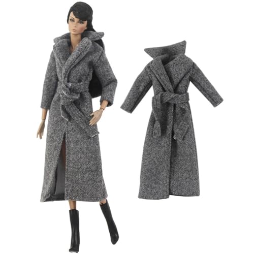 Codulu Puppenkleidung für 29,2 cm große Amerika-Puppe, 30 cm, Mädchen, Puppe, Winter, lässige Outfits, Mantel, Kleid, Hut, Kostüm, Zubehör für 1/6 BJD-Puppe, Kinderspielzeug (#K) von Codulu