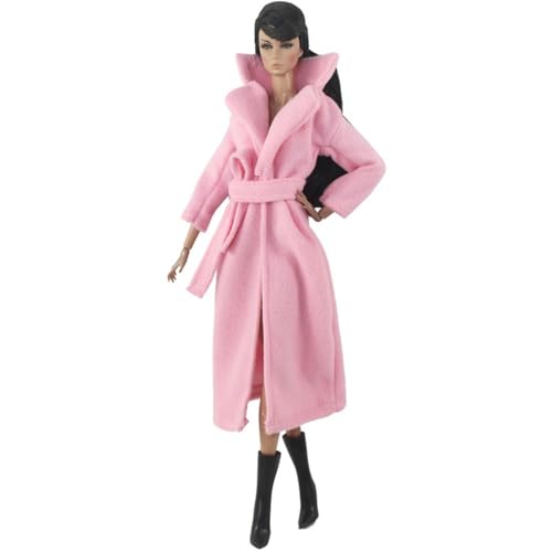 Codulu Puppenkleidung für 29,2 cm große Amerika-Puppe, 30 cm, Mädchen, Puppe, Winter, lässige Outfits, Mantel, Kleid, Hut, Kostüm, Zubehör für 1/6 BJD-Puppe, Kinderspielzeug (#N) von Codulu