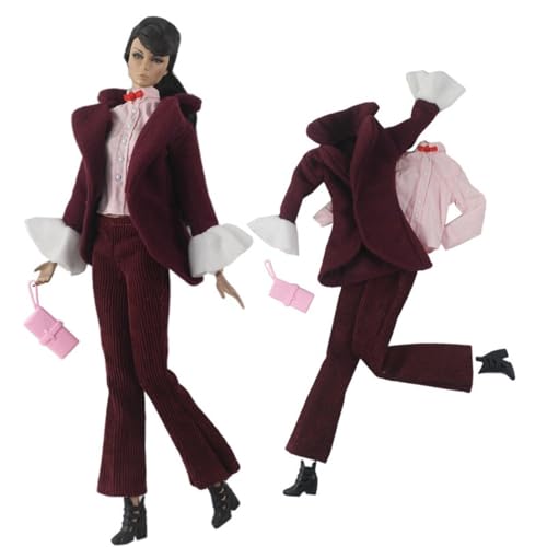 Codulu Puppenkleidung für 29,2 cm große Amerika-Puppe, 30 cm, Mädchen, Puppe, lässige Outfits, Mantel, Hose, Kleid, Hut, Kostüm, Zubehör für 1/6 BJD-Puppe, Kinderspielzeug, #A Codulu Puppenkleidung für 29,2 cm große Amerika-Puppe, 30 cm, Mädchen, Puppe, lässige Outfits, Mantel, Hose, Kleid, Hut, Kostüm, Zubehör für 1/6 BJD-Puppe, Kinderspielzeug, #A von Codulu