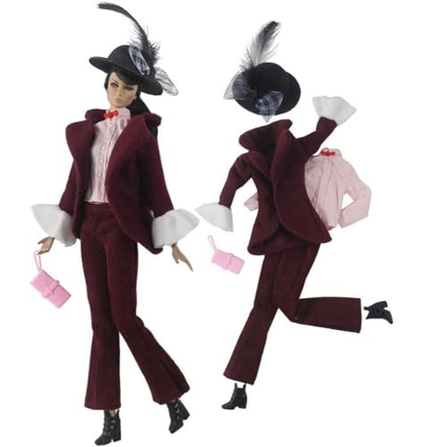 Codulu Puppenkleidung für 29,2 cm große Amerika-Puppe, 30 cm, Mädchen, Puppe, lässige Outfits, Mantel, Hose, Kleid, Hut, Kostüm, Zubehör für 1/6 BJD-Puppe, Kinderspielzeug, #B Codulu Puppenkleidung für 29,2 cm große Amerika-Puppe, 30 cm, Mädchen, Puppe, lässige Outfits, Mantel, Hose, Kleid, Hut, Kostüm, Zubehör für 1/6 BJD-Puppe, Kinderspielzeug, #B von Codulu