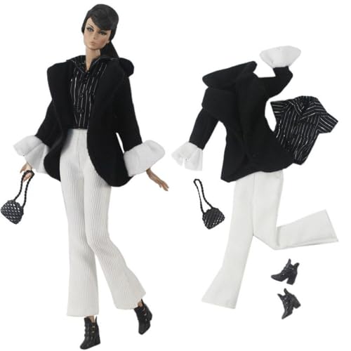 Codulu Puppenkleidung für 29,2 cm große Amerika-Puppe, 30 cm, Mädchen, Puppe, lässige Outfits, Mantel, Hose, Kleid, Hut, Kostüm, Zubehör für 1/6 BJD-Puppe, Kinderspielzeug, #D Codulu Puppenkleidung für 29,2 cm große Amerika-Puppe, 30 cm, Mädchen, Puppe, lässige Outfits, Mantel, Hose, Kleid, Hut, Kostüm, Zubehör für 1/6 BJD-Puppe, Kinderspielzeug, #D von Codulu