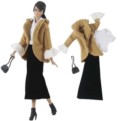 Codulu Puppenkleidung für 29,2 cm große Amerika-Puppe, 30 cm, Mädchen, Puppe, lässige Outfits, Mantel, Hose, Kleid, Hut, Kostüm, Zubehör für 1/6 BJD-Puppe, Kinderspielzeug, #F Codulu Puppenkleidung für 29,2 cm große Amerika-Puppe, 30 cm, Mädchen, Puppe, lässige Outfits, Mantel, Hose, Kleid, Hut, Kostüm, Zubehör für 1/6 BJD-Puppe, Kinderspielzeug, #F von Codulu