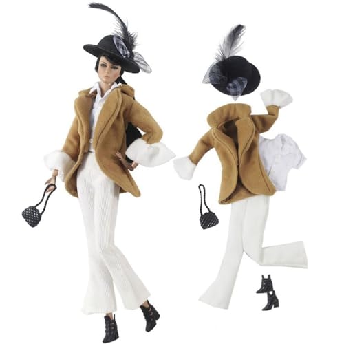 Codulu Puppenkleidung für 29,2 cm große Amerika-Puppe, 30 cm, Mädchen, Puppe, lässige Outfits, Mantel, Hose, Kleid, Hut, Kostüm, Zubehör für 1/6 BJD-Puppe, Kinderspielzeug, #G Codulu Puppenkleidung für 29,2 cm große Amerika-Puppe, 30 cm, Mädchen, Puppe, lässige Outfits, Mantel, Hose, Kleid, Hut, Kostüm, Zubehör für 1/6 BJD-Puppe, Kinderspielzeug, #G von Codulu