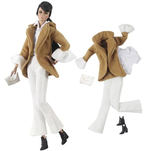Codulu Puppenkleidung für 29,2 cm große Amerika-Puppe, 30 cm, Mädchen, Puppe, lässige Outfits, Mantel, Hose, Kleid, Hut, Kostüm, Zubehör für 1/6 BJD-Puppe, Kinderspielzeug, #H Codulu Puppenkleidung für 29,2 cm große Amerika-Puppe, 30 cm, Mädchen, Puppe, lässige Outfits, Mantel, Hose, Kleid, Hut, Kostüm, Zubehör für 1/6 BJD-Puppe, Kinderspielzeug, #H von Codulu