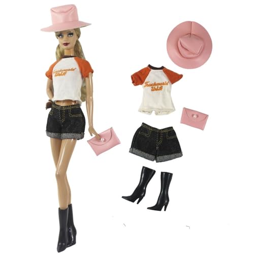 Codulu Puppenkleidung für 29,2 cm große Amerika-Puppe, 30 cm, Mädchen, Puppe, lässige Outfits, Mantel, Kleid, Schuhe, Tasche, Kostüm, Zubehör für 1/6 BJD-Puppe, Kinderspielzeug, 5 Stück/Set (#J) Codulu Puppenkleidung für 29,2 cm große Amerika-Puppe, 30 cm, Mädchen, Puppe, lässige Outfits, Mantel, Kleid, Schuhe, Tasche, Kostüm, Zubehör für 1/6 BJD-Puppe, Kinderspielzeug, 5 Stück/Set (#J) von Codulu