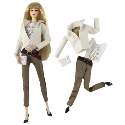 Codulu Puppenkleidung für 29,2 cm große Amerika-Puppe, 30 cm, Mädchen, Puppe, lässige Outfits, Mantel, Tops, Hosen, Schuhe, Kostümzubehör für 1/6 BJD-Puppe, Kinderspielzeug, #B Codulu Puppenkleidung für 29,2 cm große Amerika-Puppe, 30 cm, Mädchen, Puppe, lässige Outfits, Mantel, Tops, Hosen, Schuhe, Kostümzubehör für 1/6 BJD-Puppe, Kinderspielzeug, #B von Codulu