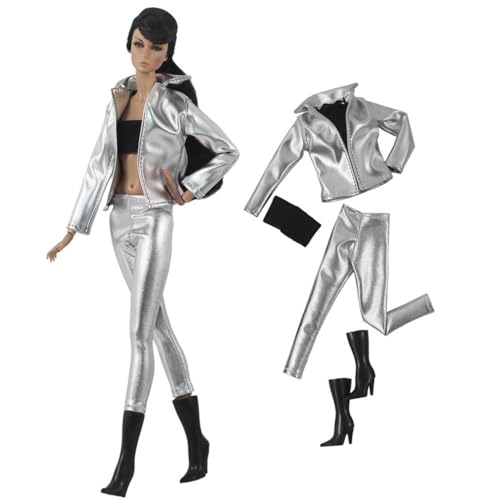 Codulu Puppenkleidung für 29,2 cm große Amerika-Puppe, 30 cm, Mädchen, Puppe, lässige Outfits, PU-Mantel, Hose, Rock, Tasche, Kostüm, Zubehör für 1/6 BJD-Puppe, Kinderspielzeug, #E Codulu Puppenkleidung für 29,2 cm große Amerika-Puppe, 30 cm, Mädchen, Puppe, lässige Outfits, PU-Mantel, Hose, Rock, Tasche, Kostüm, Zubehör für 1/6 BJD-Puppe, Kinderspielzeug, #E von Codulu