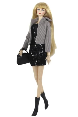 Codulu Puppenkleidung für 29,2 cm große Amerika-Puppe, 30 cm, Mädchen, Puppe, lässige Outfits, Paillettenröcke, Mantel, Kleidung, Zubehör für 1/6 BJD-Puppe, Kinderspielzeug, #D Codulu Puppenkleidung für 29,2 cm große Amerika-Puppe, 30 cm, Mädchen, Puppe, lässige Outfits, Paillettenröcke, Mantel, Kleidung, Zubehör für 1/6 BJD-Puppe, Kinderspielzeug, #D von Codulu