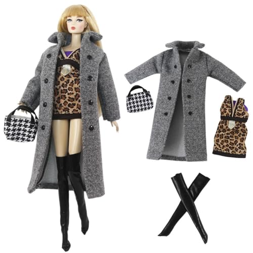Codulu Puppenkleidung für 29,2 cm große Amerika-Puppe, 30 cm, Mädchen, Puppe, lässige Outfits, Übermantel, Schuhe, Tasche, Winterkleidung, Zubehör für 1/6 BJD-Puppe, Kinderspielzeug, #B Codulu Puppenkleidung für 29,2 cm große Amerika-Puppe, 30 cm, Mädchen, Puppe, lässige Outfits, Übermantel, Schuhe, Tasche, Winterkleidung, Zubehör für 1/6 BJD-Puppe, Kinderspielzeug, #B von Codulu