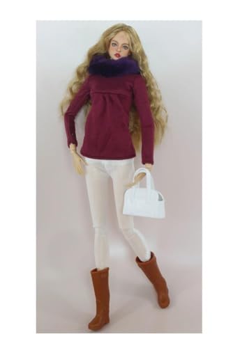 Codulu Puppenkleidung für 29,2 cm große Amerika-Puppe, 30 cm, Mädchen, Puppe, legere Outfits, Mantel, Oberteile, Hosen, Schuhe, Tasche, Kostüm, Zubehör für 1/6 BJD-Puppe, Kinderspielzeug, #F Codulu Puppenkleidung für 29,2 cm große Amerika-Puppe, 30 cm, Mädchen, Puppe, legere Outfits, Mantel, Oberteile, Hosen, Schuhe, Tasche, Kostüm, Zubehör für 1/6 BJD-Puppe, Kinderspielzeug, #F von Codulu