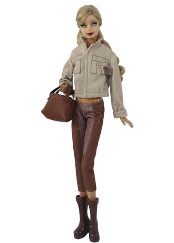 Codulu Puppenkleidung für 29,2 cm große Amerika-Puppe, 30 cm, Mädchen, Puppe, legere Outfits, Tops, Kleid, Mantel, Hose, Kostüm, Zubehör für 1/6 BJD-Puppe, Kinderspielzeug, #K Codulu Puppenkleidung für 29,2 cm große Amerika-Puppe, 30 cm, Mädchen, Puppe, legere Outfits, Tops, Kleid, Mantel, Hose, Kostüm, Zubehör für 1/6 BJD-Puppe, Kinderspielzeug, #K von Codulu