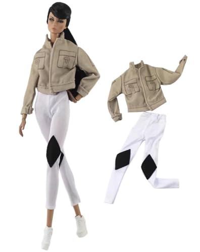 Codulu Puppenkleidung für 29,2 cm große Amerika-Puppe, 30 cm, Mädchen, Puppen-Pullover, Mäntel, Hosen, Winter, lässiges Outfit, Kostüm für 1/6 BJD-Puppe, Kinderspielzeug, 1 Set #A Codulu Puppenkleidung für 29,2 cm große Amerika-Puppe, 30 cm, Mädchen, Puppen-Pullover, Mäntel, Hosen, Winter, lässiges Outfit, Kostüm für 1/6 BJD-Puppe, Kinderspielzeug, 1 Set #A von Codulu