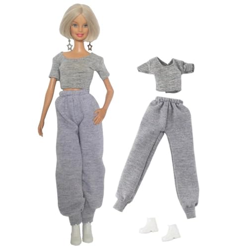 Codulu Puppenkleidung für 29,2 cm große Amerika-Puppe, 30 cm, Mädchen, Puppen-T-Shirt, Hoodie, Hose, Schuhe, Sport, legere Outfits, Kostüm für 1/6 BJD-Puppe, Kinderspielzeug, 3 Stück/Set-#C Codulu Puppenkleidung für 29,2 cm große Amerika-Puppe, 30 cm, Mädchen, Puppen-T-Shirt, Hoodie, Hose, Schuhe, Sport, legere Outfits, Kostüm für 1/6 BJD-Puppe, Kinderspielzeug, 3 Stück/Set-#C von Codulu