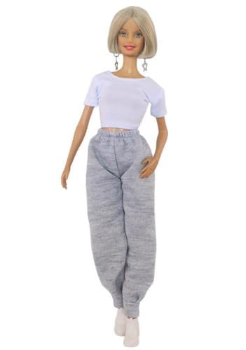 Codulu Puppenkleidung für 29,2 cm große Amerika-Puppe, 30 cm, Mädchen, Puppen-T-Shirt, Hose, Sport, legere Outfits, Kostüm für 1/6 BJD-Puppe, Kinderspielzeug, 3 Stück/Set-#A Codulu Puppenkleidung für 29,2 cm große Amerika-Puppe, 30 cm, Mädchen, Puppen-T-Shirt, Hose, Sport, legere Outfits, Kostüm für 1/6 BJD-Puppe, Kinderspielzeug, 3 Stück/Set-#A von Codulu