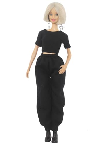 Codulu Puppenkleidung für 29,2 cm große Amerika-Puppe, 30 cm, Mädchen, Puppen-T-Shirt, Hose, Sport, legere Outfits, Kostüm für 1/6 BJD-Puppe, Kinderspielzeug, 3 Stück/Set-#C Codulu Puppenkleidung für 29,2 cm große Amerika-Puppe, 30 cm, Mädchen, Puppen-T-Shirt, Hose, Sport, legere Outfits, Kostüm für 1/6 BJD-Puppe, Kinderspielzeug, 3 Stück/Set-#C von Codulu