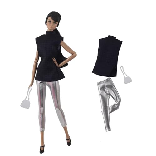 Codulu Puppenkleidung für 29,2 cm große Amerika-Puppe, 30 cm, Mädchen, Puppen-Tops, Hosen, Kleid, Röcke, lässige Outfits, Kostüm für 1/6 BJD-Puppe, Kinderspielzeug, 3 Stück/Set-#D Codulu Puppenkleidung für 29,2 cm große Amerika-Puppe, 30 cm, Mädchen, Puppen-Tops, Hosen, Kleid, Röcke, lässige Outfits, Kostüm für 1/6 BJD-Puppe, Kinderspielzeug, 3 Stück/Set-#D von Codulu