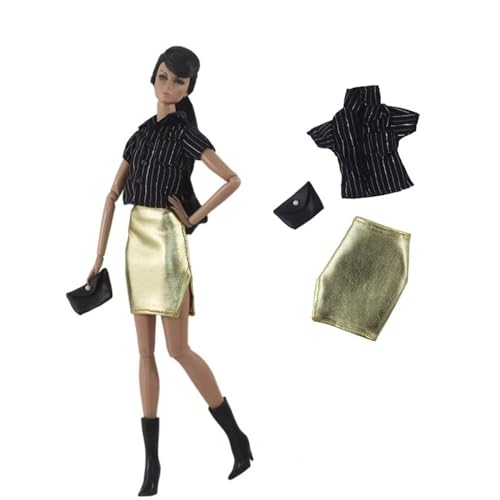 Codulu Puppenkleidung für 29,2 cm große Amerika-Puppe, 30 cm, Mädchen, Puppen-Tops, Hosen, Kleid, Röcke, lässige Outfits, Kostüm für 1/6 BJD-Puppe, Kinderspielzeug, 3 Stück/Set-#G Codulu Puppenkleidung für 29,2 cm große Amerika-Puppe, 30 cm, Mädchen, Puppen-Tops, Hosen, Kleid, Röcke, lässige Outfits, Kostüm für 1/6 BJD-Puppe, Kinderspielzeug, 3 Stück/Set-#G von Codulu