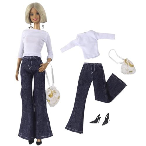 Codulu Puppenkleidung für 29,2 cm große Amerika-Puppe, 30 cm, Mädchen, Puppen-Tops, Hosen, Röcke, Schuhe, Sommer, legere Outfits, Kostüm für 1/6 BJD-Puppe, Kinderspielzeug, 1 Set-#B Codulu Puppenkleidung für 29,2 cm große Amerika-Puppe, 30 cm, Mädchen, Puppen-Tops, Hosen, Röcke, Schuhe, Sommer, legere Outfits, Kostüm für 1/6 BJD-Puppe, Kinderspielzeug, 1 Set-#B von Codulu
