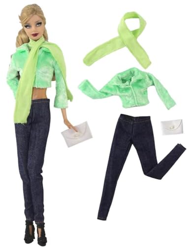 Codulu Puppenkleidung für 29,2 cm große Amerika-Puppe, 30 cm, Mädchen, Puppen-Tops, Hosen, Schuhe, Tasche, lässige Outfits, Kostüm für 1/6 BJD-Puppe, Kinderspielzeug, 4 Stück/Set-#A Codulu Puppenkleidung für 29,2 cm große Amerika-Puppe, 30 cm, Mädchen, Puppen-Tops, Hosen, Schuhe, Tasche, lässige Outfits, Kostüm für 1/6 BJD-Puppe, Kinderspielzeug, 4 Stück/Set-#A von Codulu