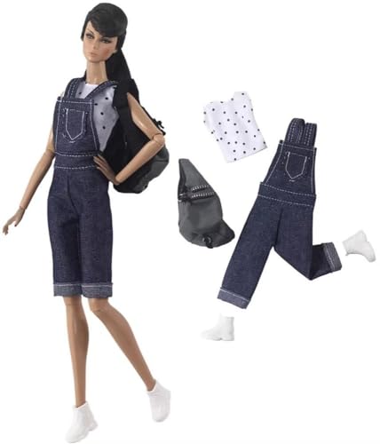 Codulu Puppenkleidung für 29,2 cm große Amerika-Puppe, 30 cm, Mädchen, Puppen-Tops, Hosen, Schuhe, Tasche, lässige Outfits, Kostüm für 1/6 BJD-Puppe, Kinderspielzeug, 4 Stück/Set-#D Codulu Puppenkleidung für 29,2 cm große Amerika-Puppe, 30 cm, Mädchen, Puppen-Tops, Hosen, Schuhe, Tasche, lässige Outfits, Kostüm für 1/6 BJD-Puppe, Kinderspielzeug, 4 Stück/Set-#D von Codulu