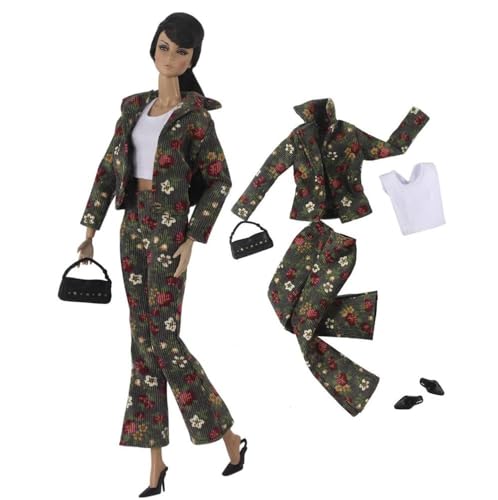 Codulu Puppenkleidung für 29,2 cm große Amerika-Puppe, 30 cm, Mädchen, Puppenhosen, Tops, Schuhe, Tasche, lässige Outfits, Kostüm für 1/6 BJD-Puppe, Kinderspielzeug, 5 Stück/Set-#D Codulu Puppenkleidung für 29,2 cm große Amerika-Puppe, 30 cm, Mädchen, Puppenhosen, Tops, Schuhe, Tasche, lässige Outfits, Kostüm für 1/6 BJD-Puppe, Kinderspielzeug, 5 Stück/Set-#D von Codulu