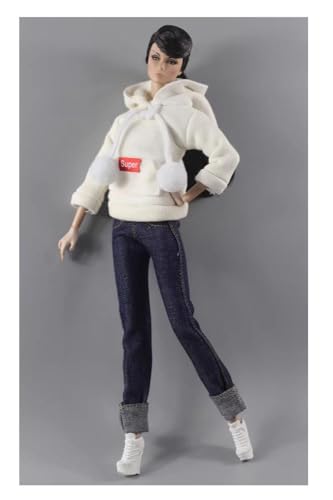 Codulu Puppenkleidung für 29,2 cm große Amerika-Puppe, 30 cm, Mädchen, Puppenmäntel, Sport-Kapuzenpullover, Hose, Winter, lässiges Outfit, Kostüm für 1/6 BJD-Puppe, Kinderspielzeug, 1 Set, #F Codulu Puppenkleidung für 29,2 cm große Amerika-Puppe, 30 cm, Mädchen, Puppenmäntel, Sport-Kapuzenpullover, Hose, Winter, lässiges Outfit, Kostüm für 1/6 BJD-Puppe, Kinderspielzeug, 1 Set, #F von Codulu
