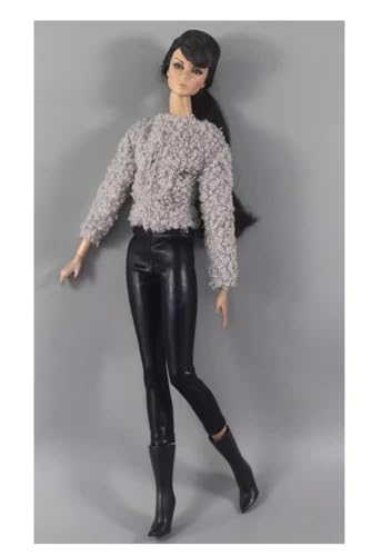 Codulu Puppenkleidung für 29,2 cm große Amerika-Puppe, 30 cm, Plüschmantel, Lederhose, Stiefel, Winter, lässiges Outfit, Kostüm für 1/6 BJD-Puppe, Kinderspielzeug, 3 Stück/Set-#A Codulu Puppenkleidung für 29,2 cm große Amerika-Puppe, 30 cm, Plüschmantel, Lederhose, Stiefel, Winter, lässiges Outfit, Kostüm für 1/6 BJD-Puppe, Kinderspielzeug, 3 Stück/Set-#A von Codulu