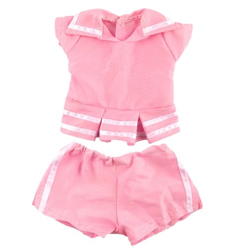 Codulu Puppenkleidung für 45,7 cm große amerikanische Puppe, rosa Tops, Shorts, lässige Outfits, Zubehör für 43–46 cm große Mädchenpuppe, 2 Stück/Set Codulu Puppenkleidung für 45,7 cm große amerikanische Puppe, rosa Tops, Shorts, lässige Outfits, Zubehör für 43–46 cm große Mädchenpuppe, 2 Stück/Set von Codulu