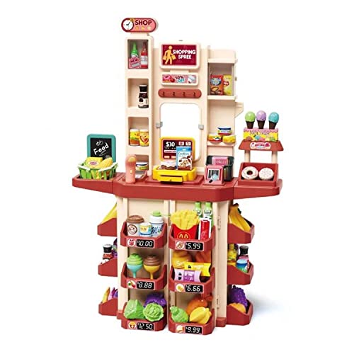 Coemo Supermarkt Florian Rosa Kaufmannsladen Marktstand für Kinder, mit Einkaufskorb und viel Zubehör, geeignet für Kinder ab 3 Jahren Coemo Supermarkt Florian Rosa Kaufmannsladen Marktstand für Kinder, mit Einkaufskorb und viel Zubehör, geeignet für Kinder ab 3 Jahren von Coemo