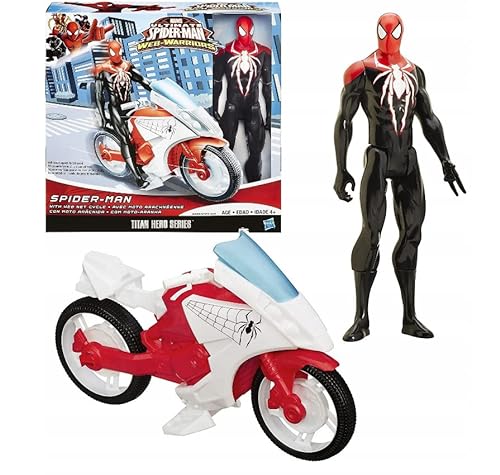 Cogio Spider-Man mit Fahrrad 30 cm große Action Figur Inspiriert vom Charakter-Design der Marvel Comics von Cogio