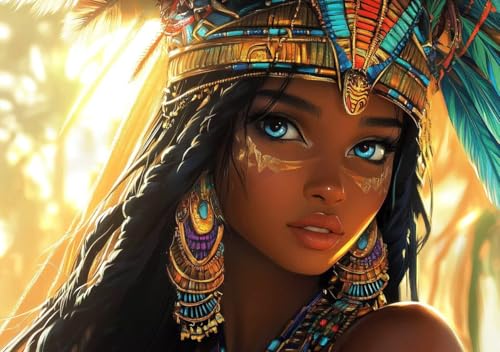Puzzle 1000 Teile Erwachsene Klassische Puzzle Afrikanische Frau, Um Die ProblemlöSungsfäHigkeiten Zu Verbessern, FöRdert Konzentration und Geduld, Erwachsene und Kinder Ab 14 Jahren 75x50 cm C-1 von Cohnpjng