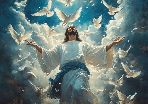 Puzzle 1000 Teile Erwachsene Klassische Puzzle Jesus Perfekt Um Die ProblemlöSungsfäHigkeiten Zu Verbessern, FöRdert Konzentration und Geduld, für Erwachsene und Kinder Ab 14 Jahren 75x50 cm P-0 von Cohnpjng
