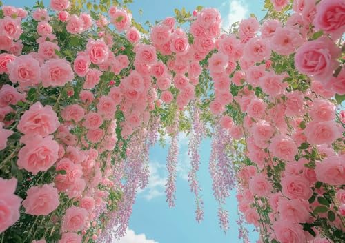 Puzzle 1000 Teile Erwachsene Klassische Puzzle Rosa Rose Perfekt Um Die ProblemlöSungsfäHigkeiten Zu Verbessern, FöRdert Konzentration und Geduld, für Erwachsene und Kinder Ab 14 Jahren 75x50 cm N-8 von Cohnpjng