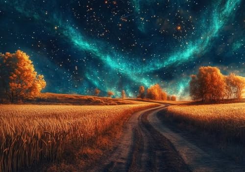 Puzzle 1000 Teile Erwachsene Klassische Puzzle Sternenhimmel Perfekt Um Die ProblemlöSungsfäHigkeiten Zu Verbessern, FöRdert Konzentration und Geduld, Erwachsene und Kinder Ab 14 Jahren 75x50 cm I-9 von Cohnpjng