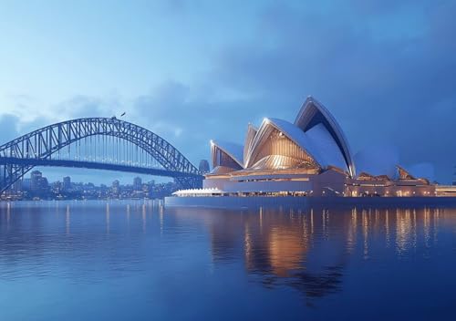 Puzzle 1000 Teile Erwachsene Klassische Puzzle Sydney Opera House, Um Die ProblemlöSungsfäHigkeiten Zu Verbessern, FöRdert Konzentration und Geduld, Erwachsene und Kinder Ab 14 Jahren 75x50 cm E-2 von Cohnpjng