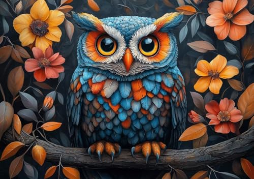 Puzzle 1000 Teile Eule, Puzzle Erwachsene XXL 75x50 cm EIN Herausforderndes RäTsel ImpossiblePuzzle, DIY Puzzlespiele für Die Ganze Familie, Compact Box Mit Poster Geschenke für Frauen/MäNner O-7 Puzzle 1000 Teile Eule, Puzzle Erwachsene XXL 75x50 cm EIN Herausforderndes RäTsel ImpossiblePuzzle, DIY Puzzlespiele für Die Ganze Familie, Compact Box Mit Poster Geschenke für Frauen/MäNner O-7 von Cohnpjng